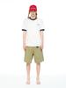 Ssississieseu Basic Ringer T-Shirt (Wh/Nv)