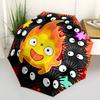 1pc Automatic Opening Umbrella with Fire Monster Design - Portable Folding Design, 8-Bone Iron Frame, Outdoor, Ideal Gift for Fans, Travelers, Daily U