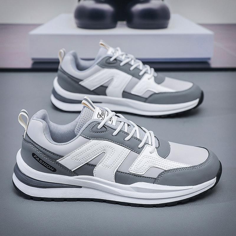 Velká velikost 47 Pánské tenisky Pohodlné běžecké boty Kůže Lehké Venkovní Protiskluzové Sportovní Atletické Tréninkové boty