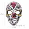 Colorful Printed Skull Horror Mask Halloween Day of The Dead Cosplay Carnival Masquerade Ball Party Decoration Prop