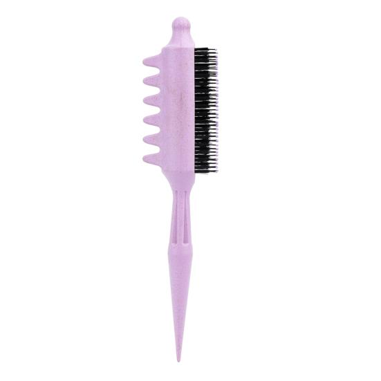 Curl Defining Brush Pointed Tail Reduces Frizz Anti-static Hair Comb Portable Men Women Hair Volumizing Detangling Bristles Brush