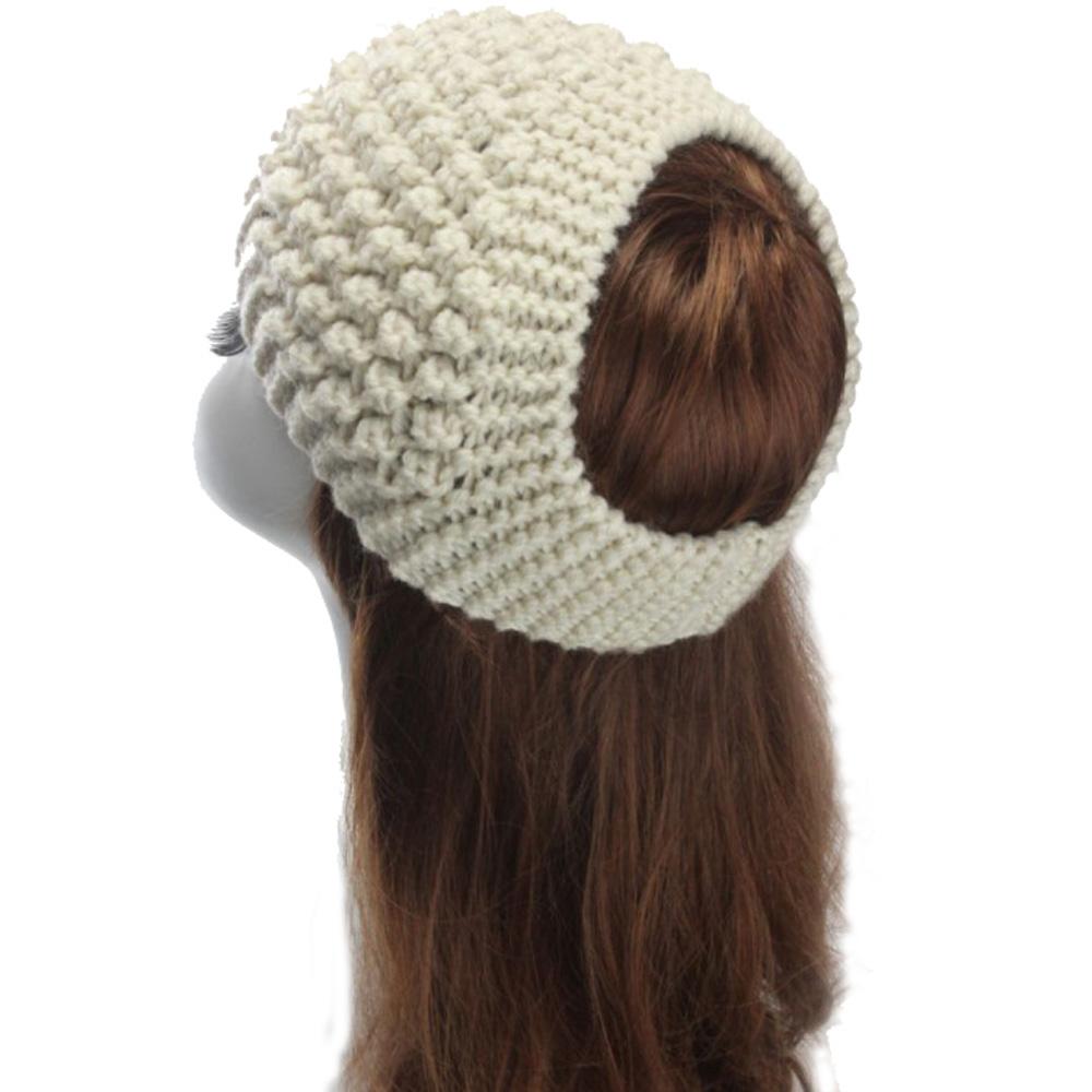 Gift Turban Hair Accessories Knitted Wool Girl Headband Headwear Elastic Crochet Hairband