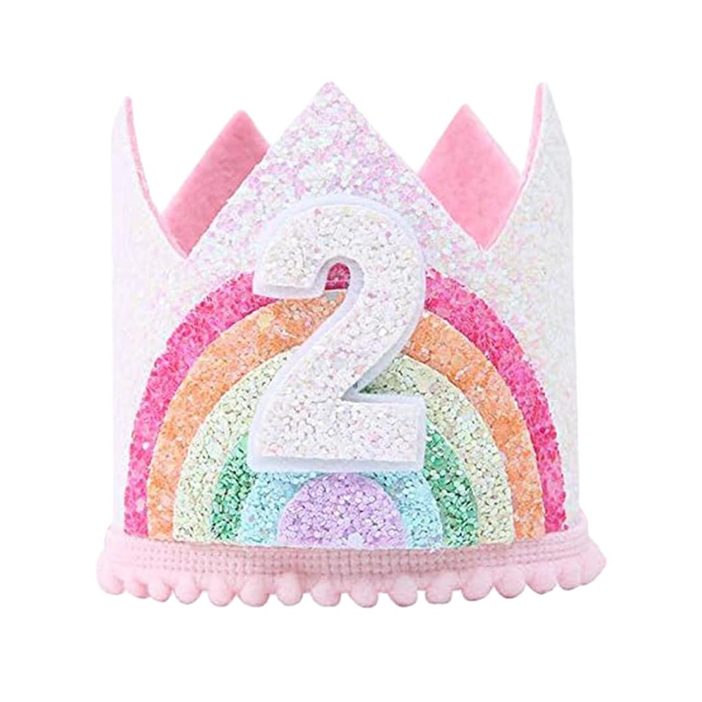 Auffällige Dekoration Filz Thema Geburtstagsparty Krone für Kinder und Erwachsene Geburtstagsparty Deko