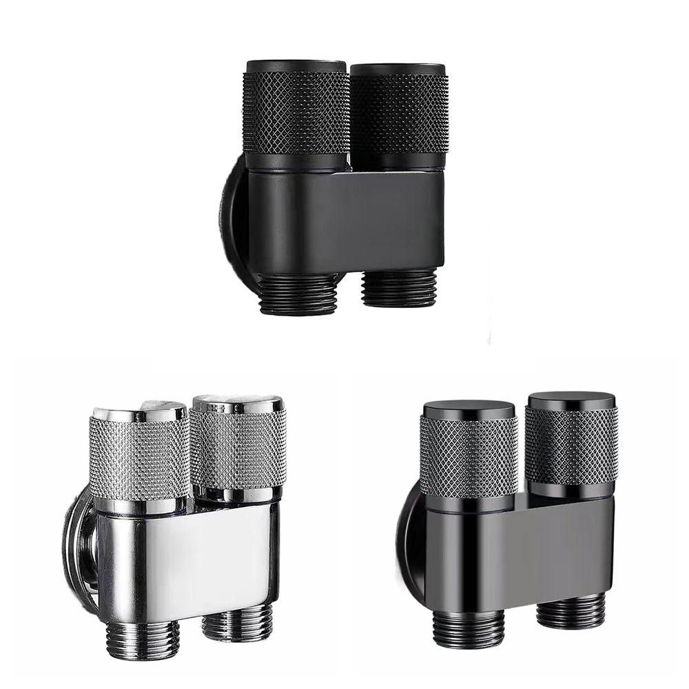 New Alloy Washing Machine Faucet 1 In Two Out G1/2 Toilet Triangle Valve Triangle Valve Bathroom Basin Faucet Sink