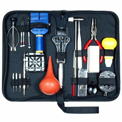21-teiliges Uhrenwerkzeug-Set, Gehäuseöffner, Federsteg-Entferner mit Gehäuse