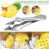 2pcs Stainless Steel Pineapple Clip Eye Peeler,Fruit Peeler Pineapple Corer Slicer Cutter Kitchen Knife Gadgets Pineapple Slicer