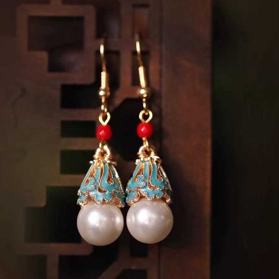 Red Tassel Earrings: Hanfu & Cheongsam Wedding Jewelry