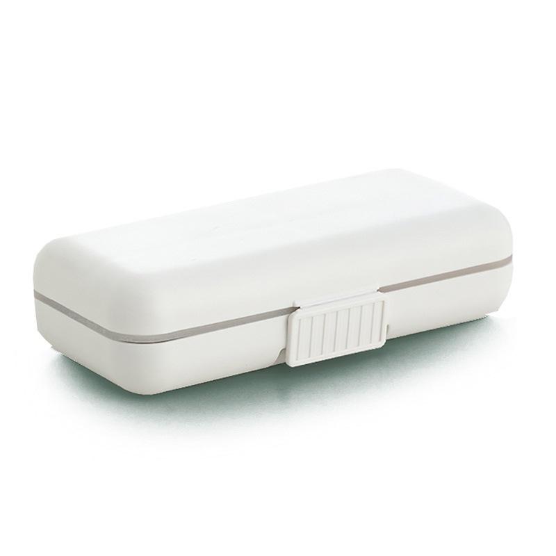 1 stück Tragbare Versiegelte Pille Lagerung Box Fach Tragbare Mini Pille Box Reise Pille Fall Medizin Container