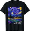 Let it Gogh Αστείο Σχέδιο Vincent Van Gogh Νυχτερινή Ουρανός Μπλουζάκι
