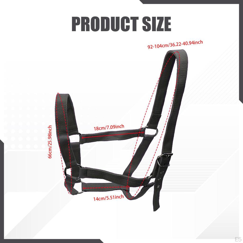 Horse Halter Wear Resistant Rope Chin and Throat Snap for Contest Practice