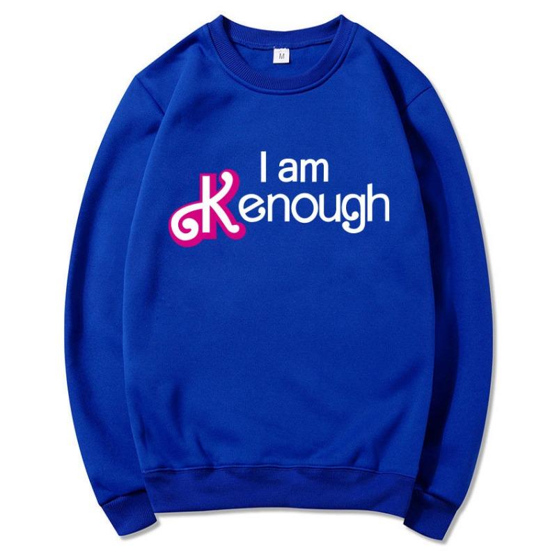 Podzim Zima I AM KENOUGH mikina s kapucí s dopisem pro muže Ženy Módní Volný Dlouhý Rukáv Běžné Top Pulovry a Dlouhé Rukávy Dámské