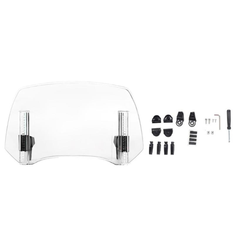 Foldable Motorcycle Windscreen for Bikers Travel Friendly Easy Carry Windshield