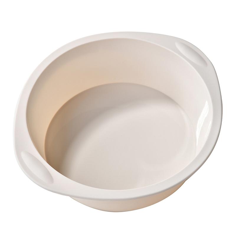 1/2Pcs Silicone Square Round Cake Plate Non-Stick Brownie Pot W/Anti-Slip Handle Oven And Air Fryer Safe Perfect For Baking Cake