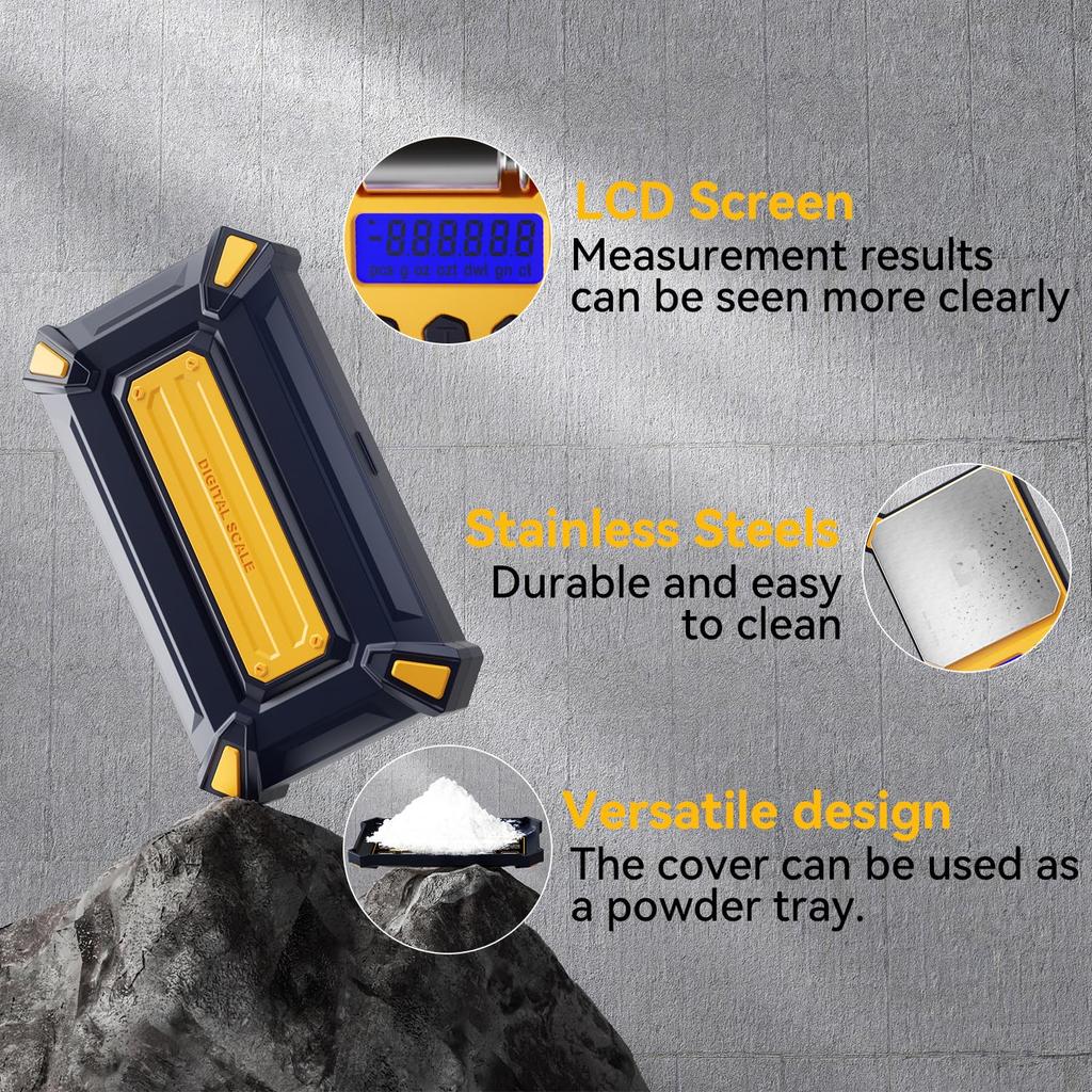 Accurate Pocket Scale 300g X 0.01g Digital Gram Scale Small Food Scale Jewelry Scale Ounce Grain Scale with Backlit LCD Display