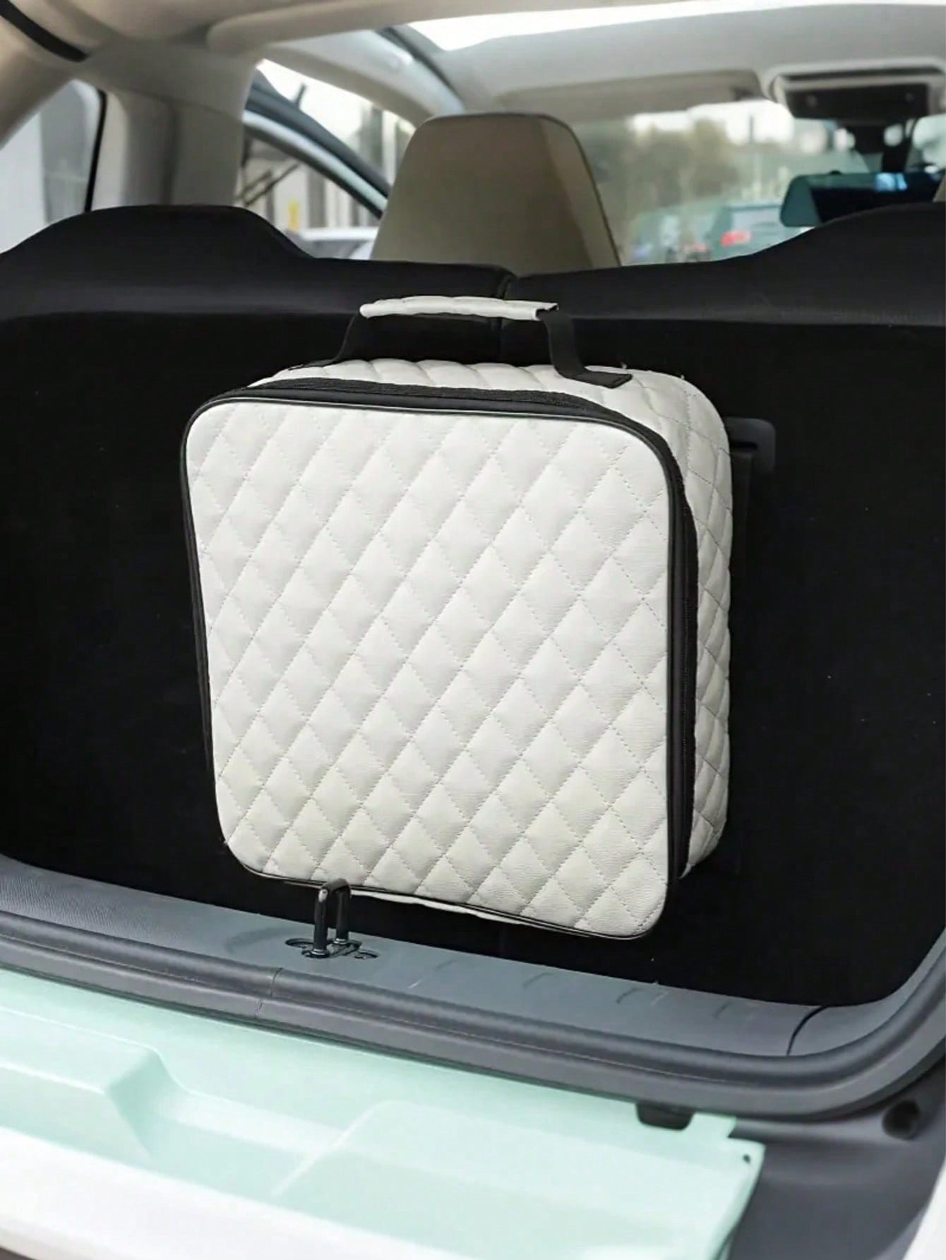 

Large Car Trunk Organizer, Waterproof & Wear-resistant, For EV Chargers, Cables, Tools & Camping Gear, Car Interior Accessory белый