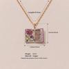 Retro Copper Heart Necklace For Ladies With Dainty Book Charm And Melodic Elements
