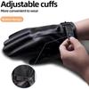 Winter Warm and Waterproof Leather Gloves Men's Cashmere Lining Windproof Outdoor Motorcycle Riding Touch Screen Thick Gloves