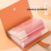 1 Banknote Storage Book Made of PU Material, Can Hold 100 Banknotes, with Banknote Photos, Stamps, Bank Card Storage Book