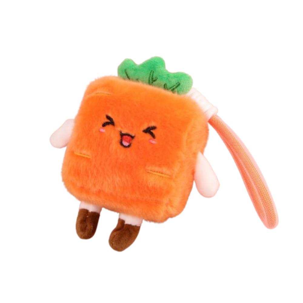 Fruit Fruit Plush Keychain Strawberry Mangosteen Pendant Pineapple Keychain  Backpack Pendant Carrot