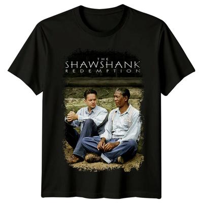 Um Sonho de Liberdade (1994) Camiseta Inspirada em Cartaz de Filme Retrô Anos 90
