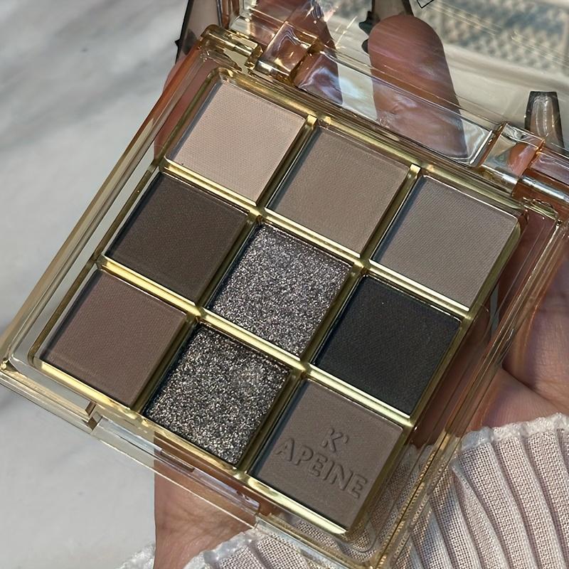 

Палетка матовых теней для век 9 цветов, Землистые тона с черным и коричневым, Водостойкая и устойчивая к поту, Подходит для холодных светло-бежевых типов 04