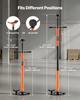 Underhoist Support Stand, 1 Ton Capacity Under Hoist Jack Stand with Handle, Adjustable Height, Bearing Mounted Spin Handle, Self-Locking Threaded