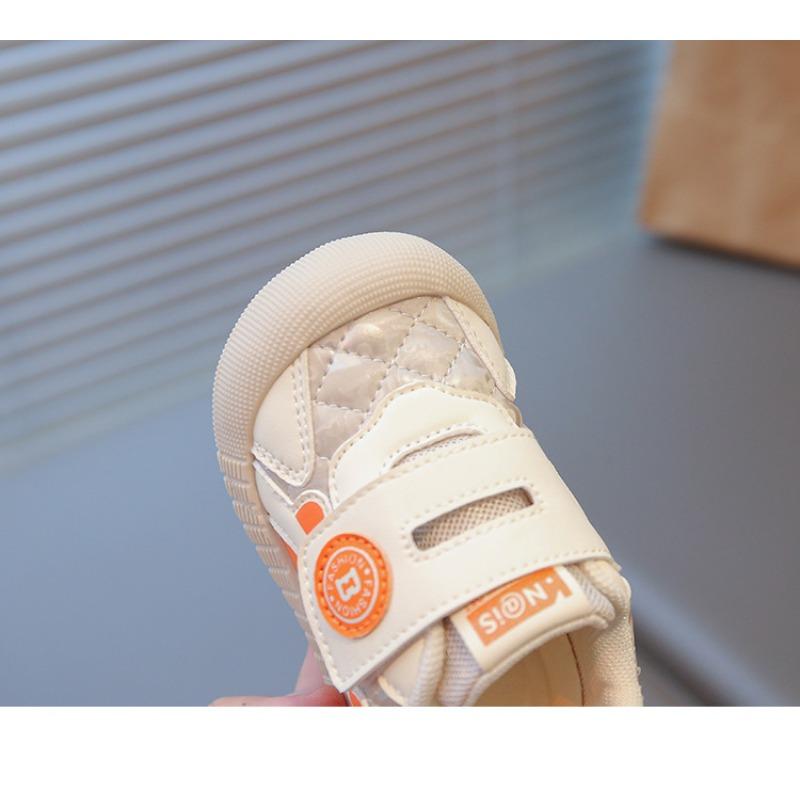 Baby toddler shoes cartoon leather surface baby girl indoor shoes non-slip soft sole baby boy running shoes