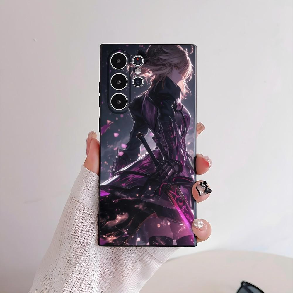 Fate Zero Stay Night S-Saber Phone Case For Samsung Galaxy S25 S24 S22 S23 Ultra S21 S20 Plus Frosted Non-Slip Full Soft Cover