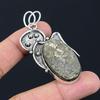 Daughters Day Deal Oval Pyrite Druzy Stone Sterling Silver Anniversary Pendant