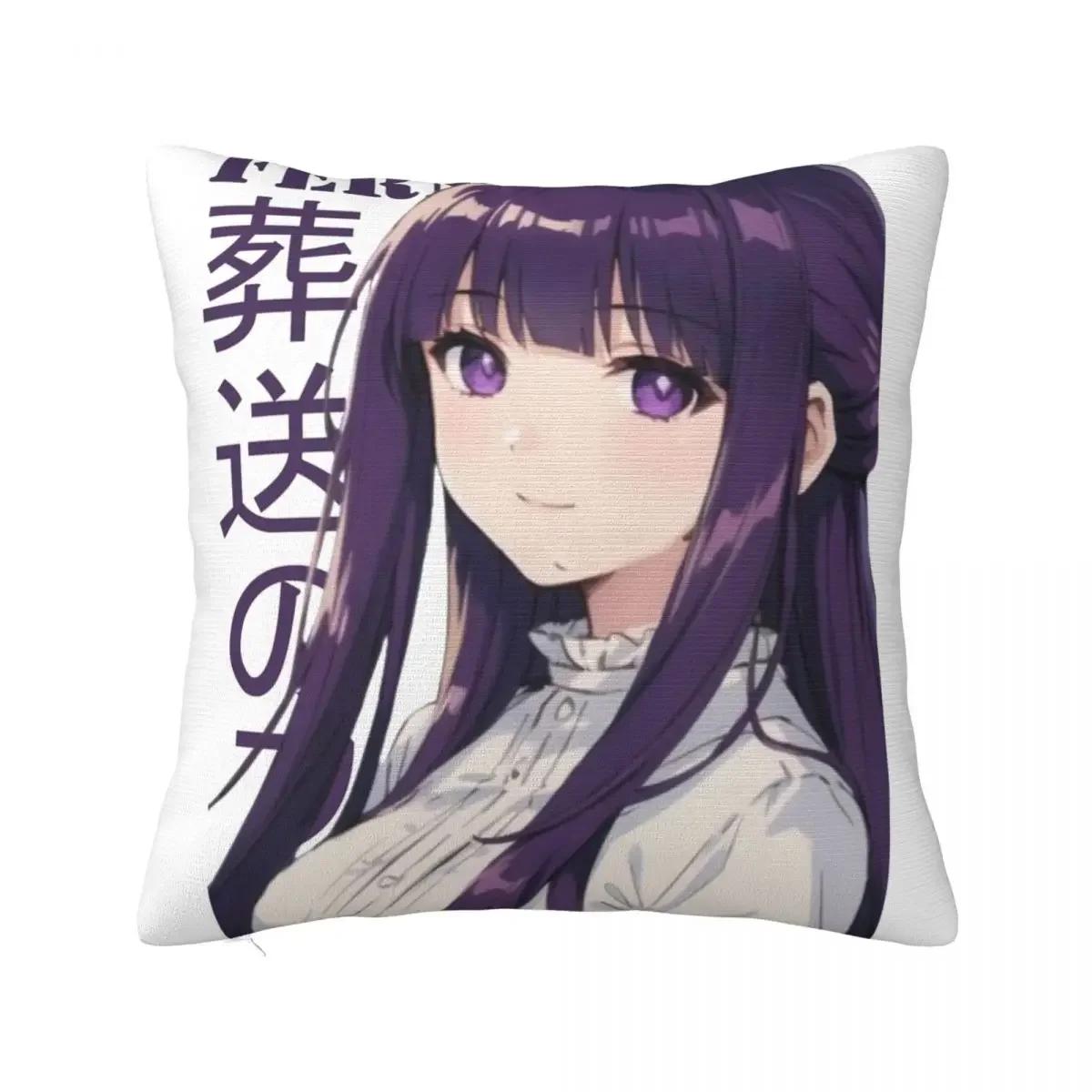 

Аниме Наволочка Fern Sousou No Frieren Полиэстер Наволочка Чехол для подушки Подарок Наволочка для подушки Домашняя на молнии 66x66cm