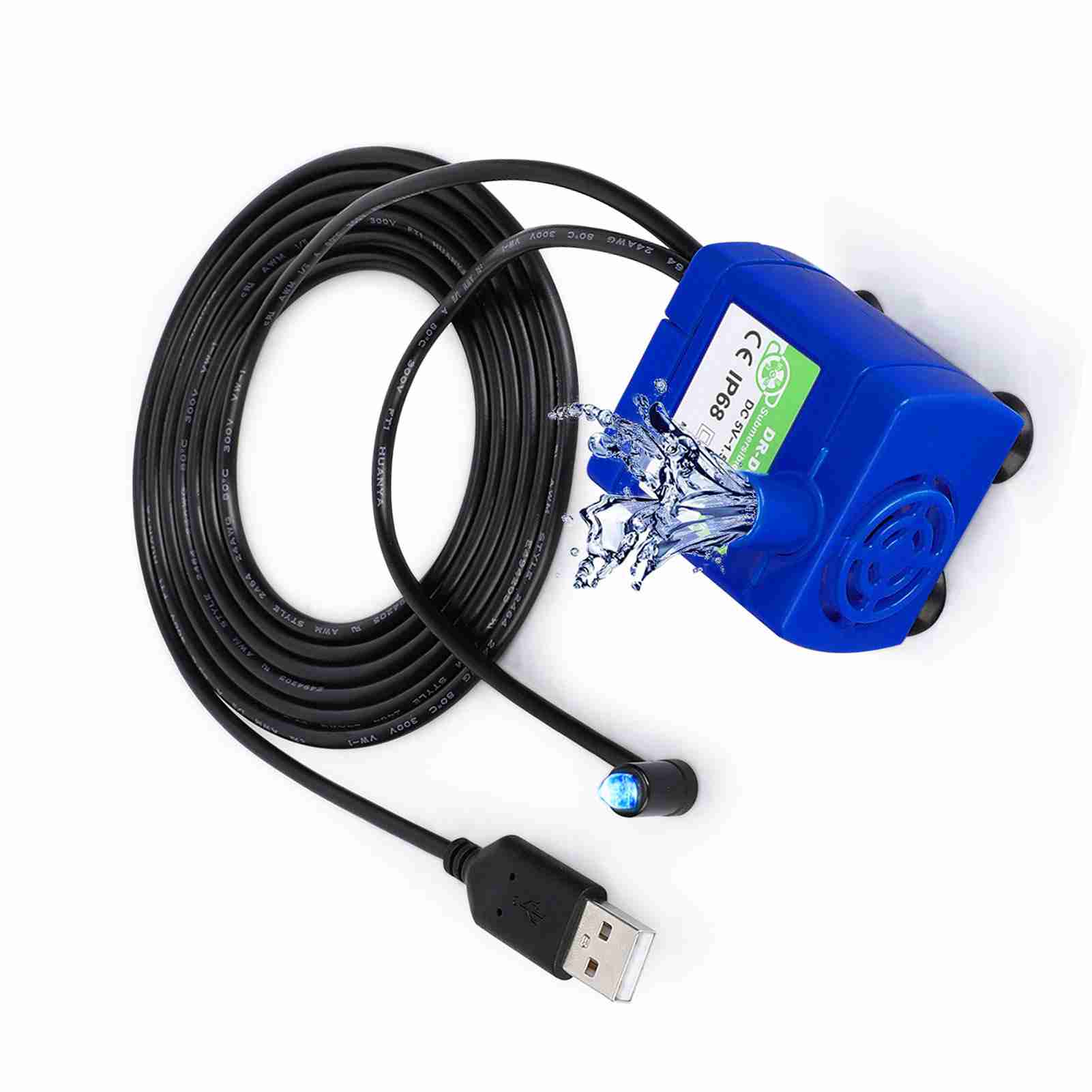 

Submersible Water Pump for Pet Fountain with 5.9ft Power Cable, Replacement Pump Pet Fountain білий