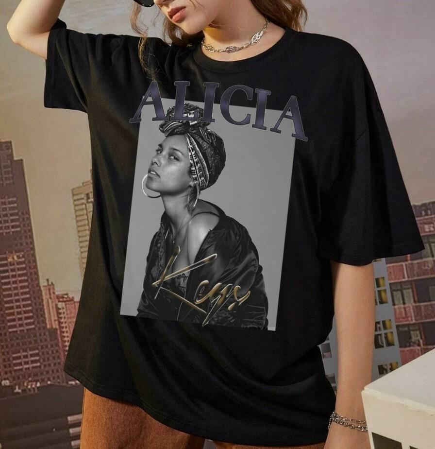 

Alicia Keys To The Summer Tour 2023 Shirt Cotton Men All Size T-Shirt Unisex T-Shirt S