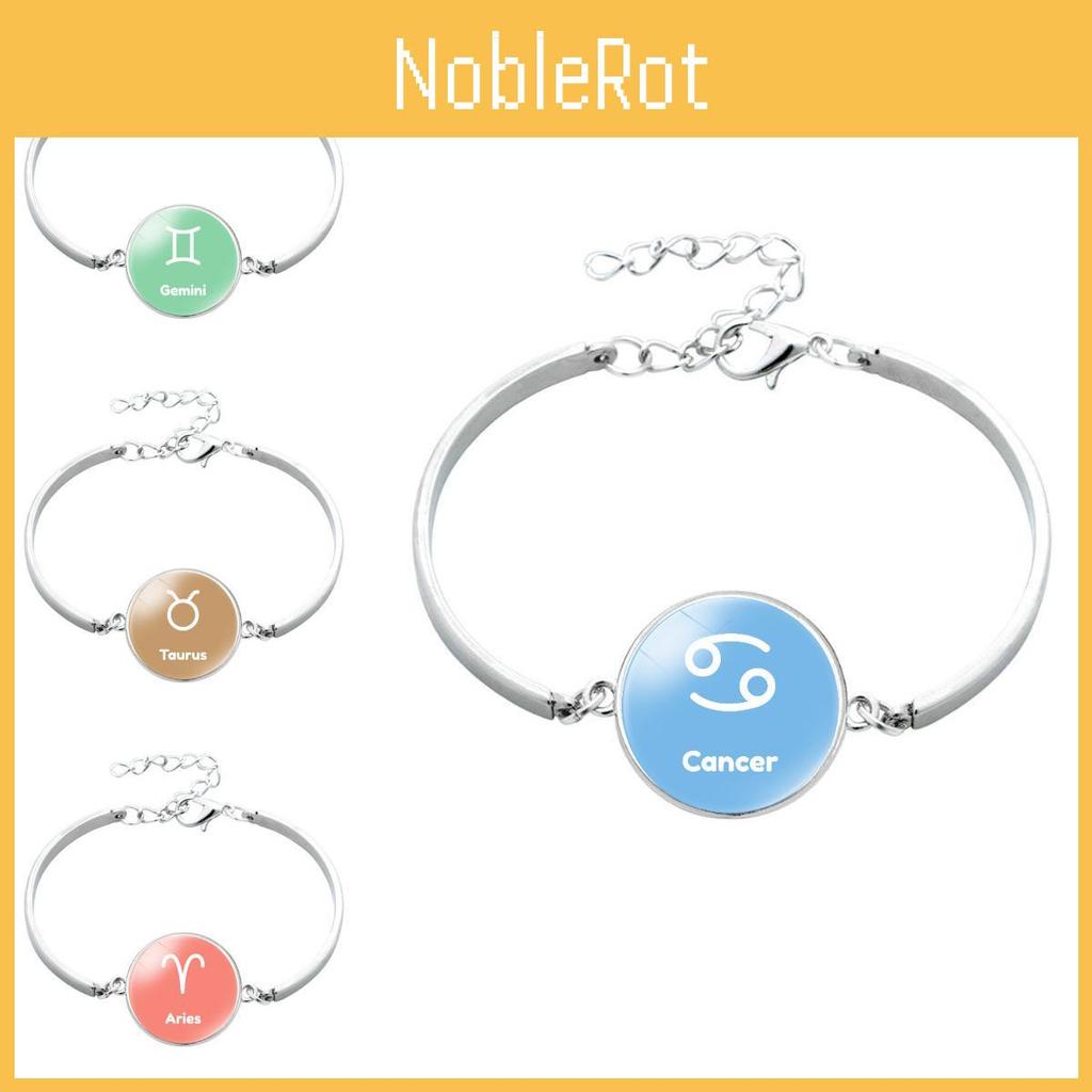 Trendy Zodiac Sign Alloy Bangle Korean Minimalist Style Unisex Star Sign Jewelry