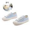 Wula grass pigskin pad canvas shoes women's 2025 autumn new flat-bottomed casual women's single shoes versatile little white shoes women