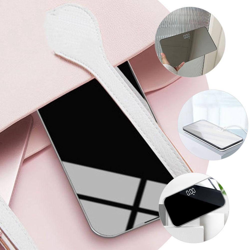 Digital Scales for Body Weight Mirror Tool Female Portable Girls Travel Weights Liquid Crystal Bathroom