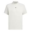 Adidas Golf Men's Code Chaos Mock Neck Short Sleeve Shirt in Alumina/Olive Strata