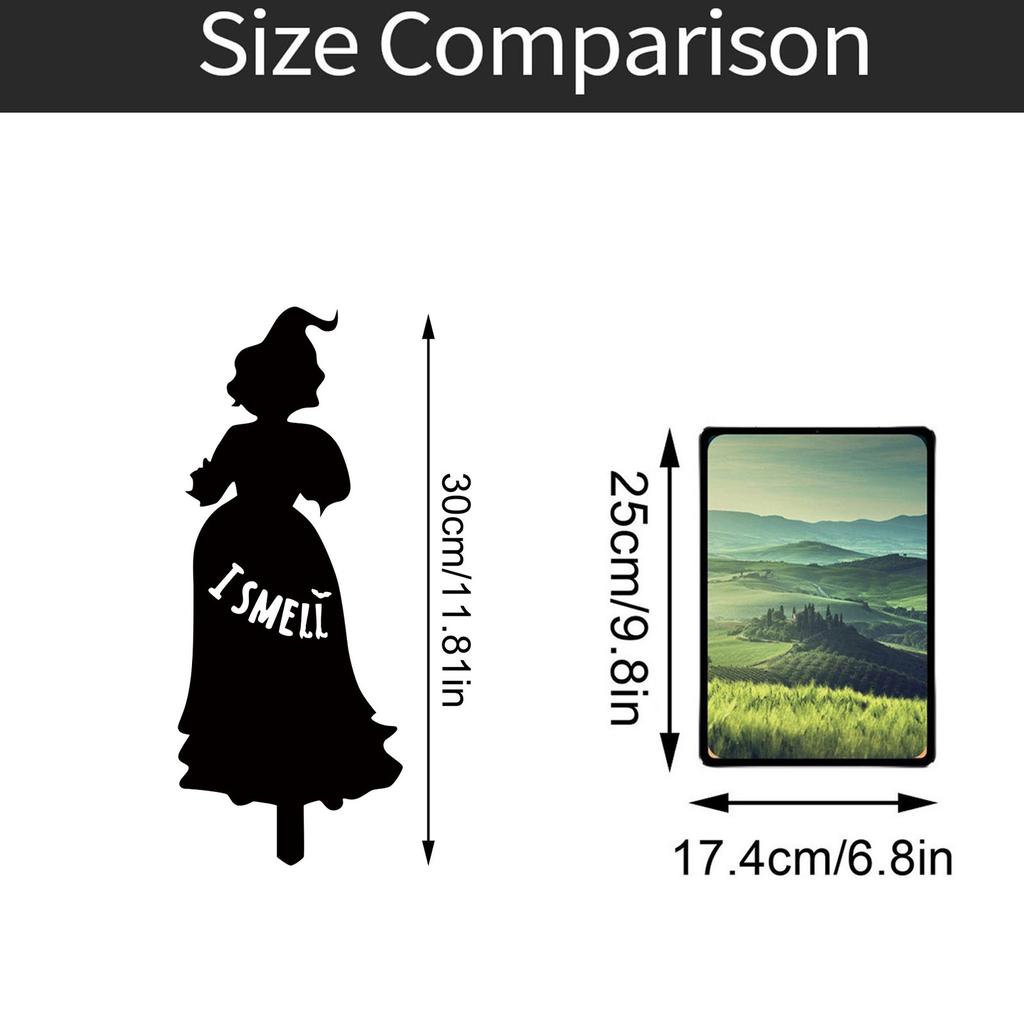 Halloween Witch Card Placement, Outdoor Courtyard Layout, Props, Wrought Iron Card Placement, Holiday Decoration 3pc