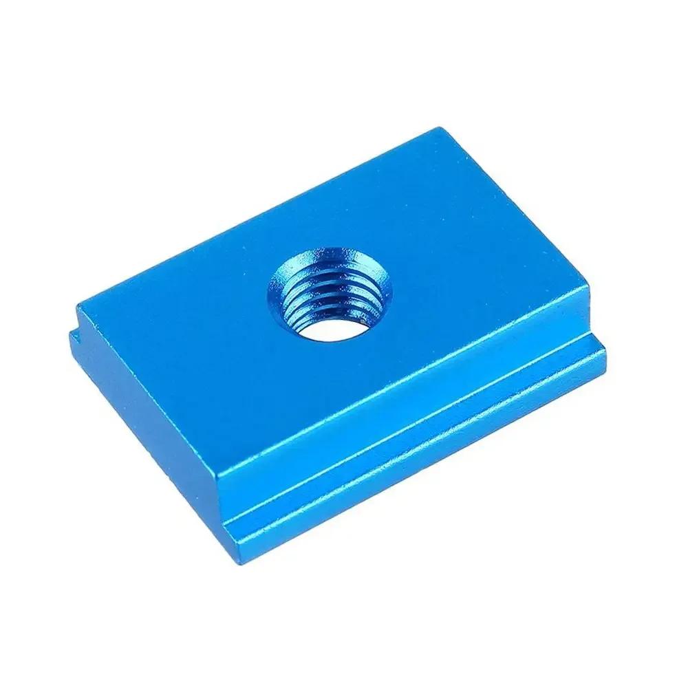 

10Pcs Red/Blue 25mm M8 T Slot Nut Slider Aluminum Alloy For Dedicated T Track Table Saw/Drill Workbench DIY Woodworking Use синій