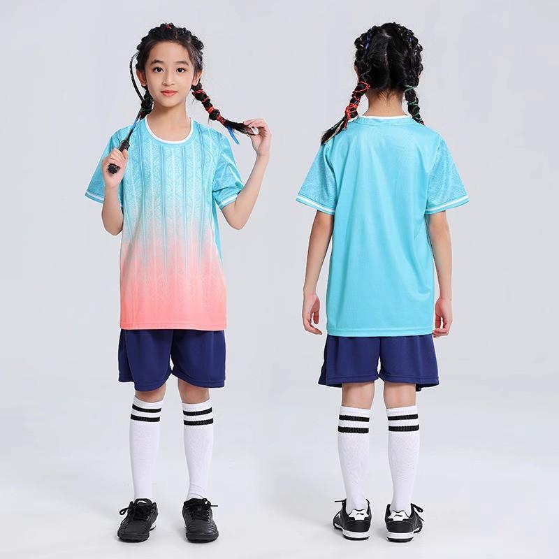 Kids Sports Set Breathable Quick-Dry T-Shirt Shorts Badminton Tennis Jump Rope School Training Unisex
