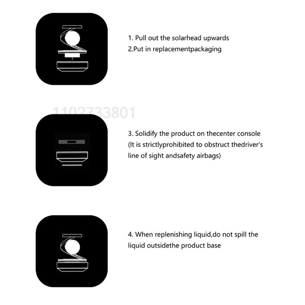 Solar Car Air Freshener Interstellar Levitation Rotating Auto Flavoring Car Perfume Deodorant Diffuser Interiors Accessories