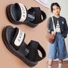 Girls Sandals 2025 Summer New Children's Soft-soled Open-toed Beach Shoes Medium and Older Children's Sandals Girl Princess Shoes Tide