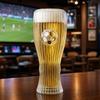 Szklanka do piwa Piłkarska, Pojemność 300ml/450ml, Przezroczysty kufel do piwa rzemieślniczego do domowego baru, Kubek Piłkarski dla Fanów Sportu