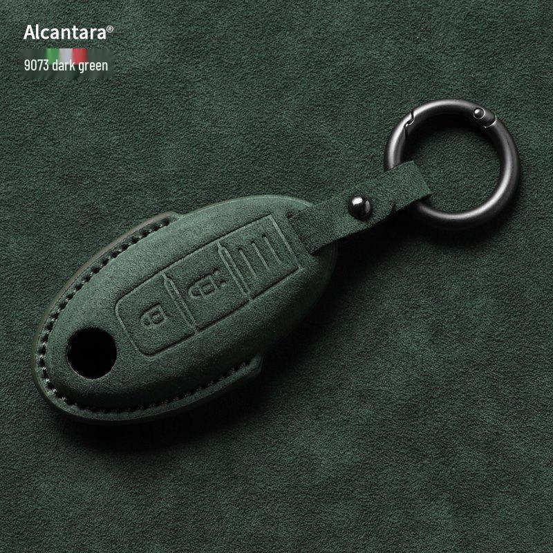 Nissan Key Cover: Full Wrap Suede Shell for Qashqai, Teana, X-Trail, Tiida, Loulan, Tuoda.