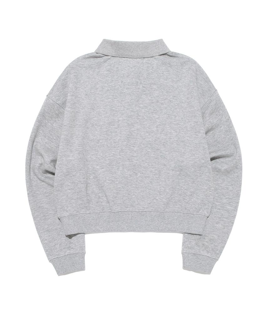 LEE Women'S Union Pique Collar Sweatshirt Gray