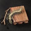 Antique Replica Chinese Centipede Brass Sculpture: Solid Copper Hundred-Legged Worm Tea Pet Handicraft