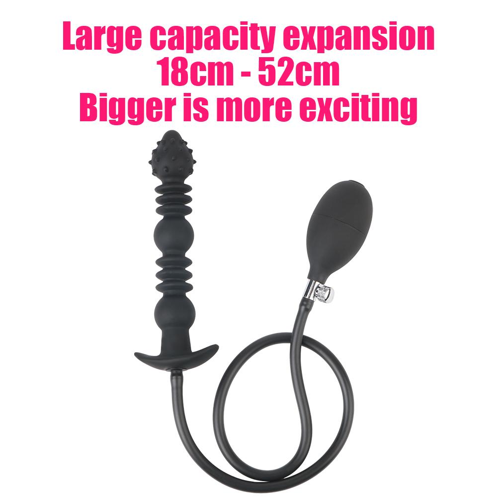 Spikes Aufblasbare Anal Perlen Für Frauen Vaginal Dilatator Männer Butt Plug Expander 18-52 cm Große Dildos Weibliche masturbator Sex Spielzeug