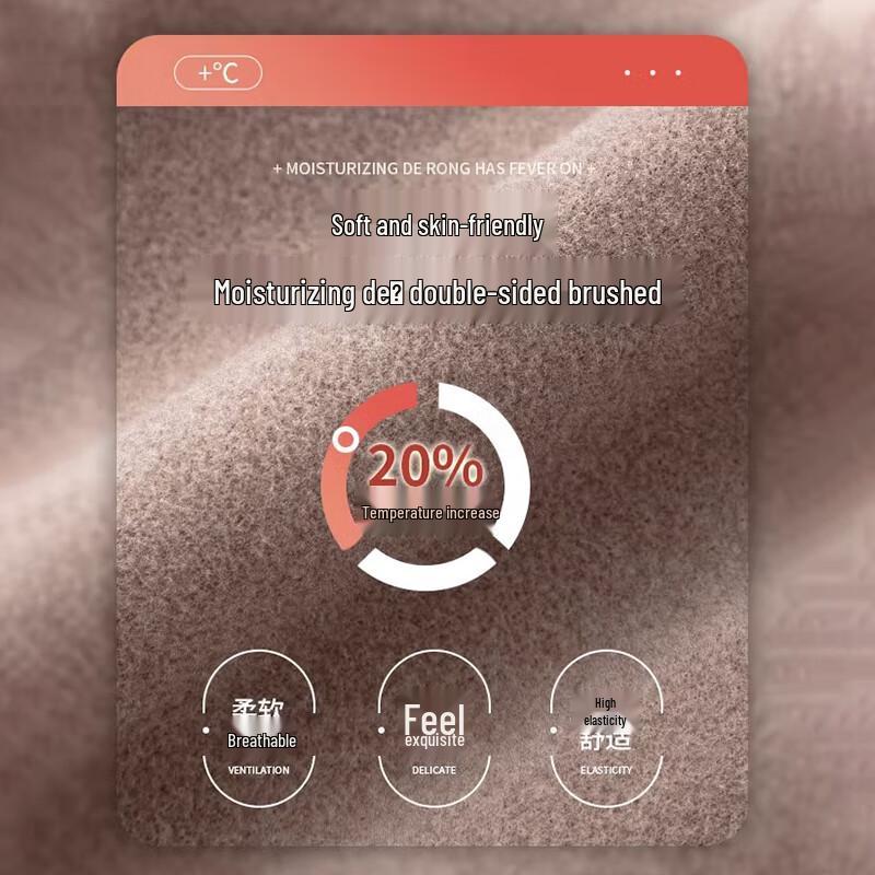 Xueqiman Women's High-Waist Double-Brushed Thermal Leggings