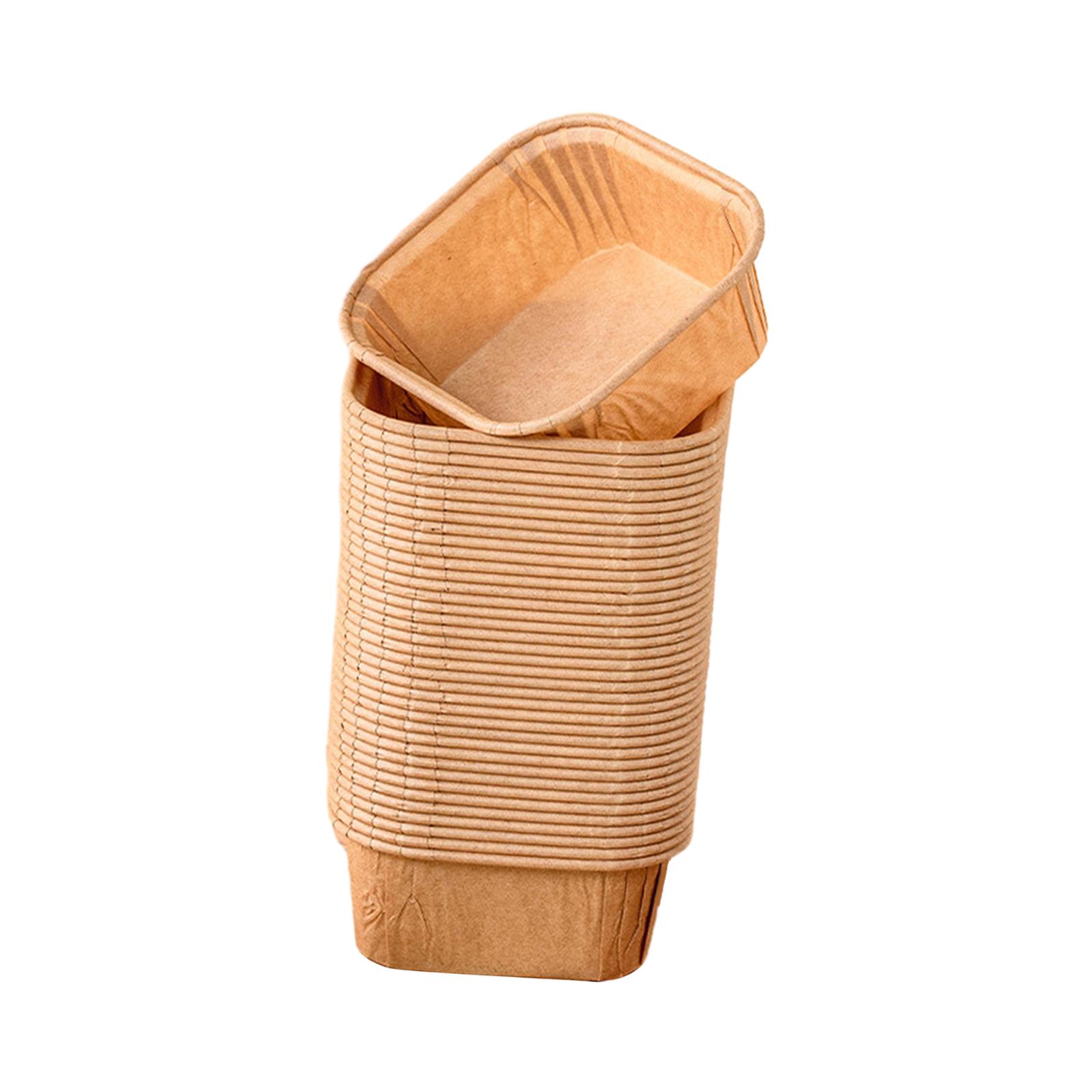 

Set of 50 Baking Cups Food Safe Muffin Liners Small Cake Holders for Special Occasions коричневий