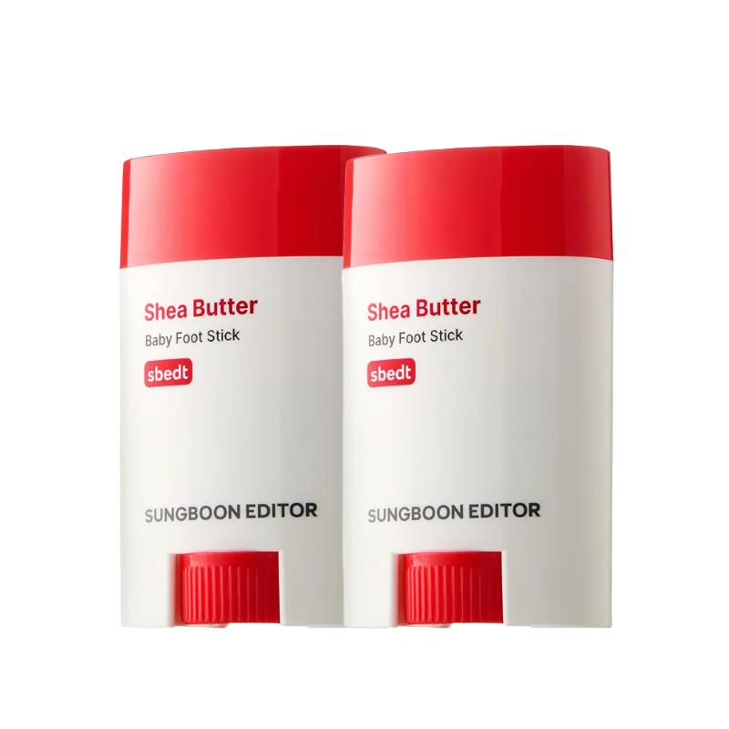 

Sungboon Editor Shea Butter Baby Foot Stick Callus Softening & Moisturizing Care 20g 1+1 Set