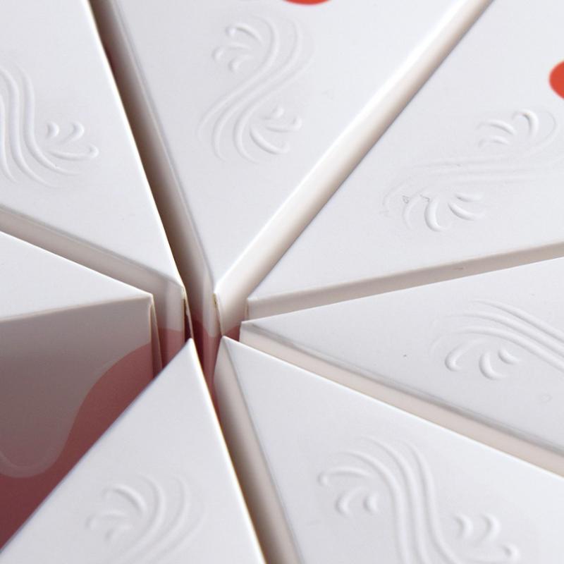 8 Piezas Caja de Regalo de Papel con Forma de Pastel Triangular Galletas Dulces Recuerdos para Baby Shower Golosinas Cajas de Empaque para Postres de Fiesta de Cumpleaños Infantil